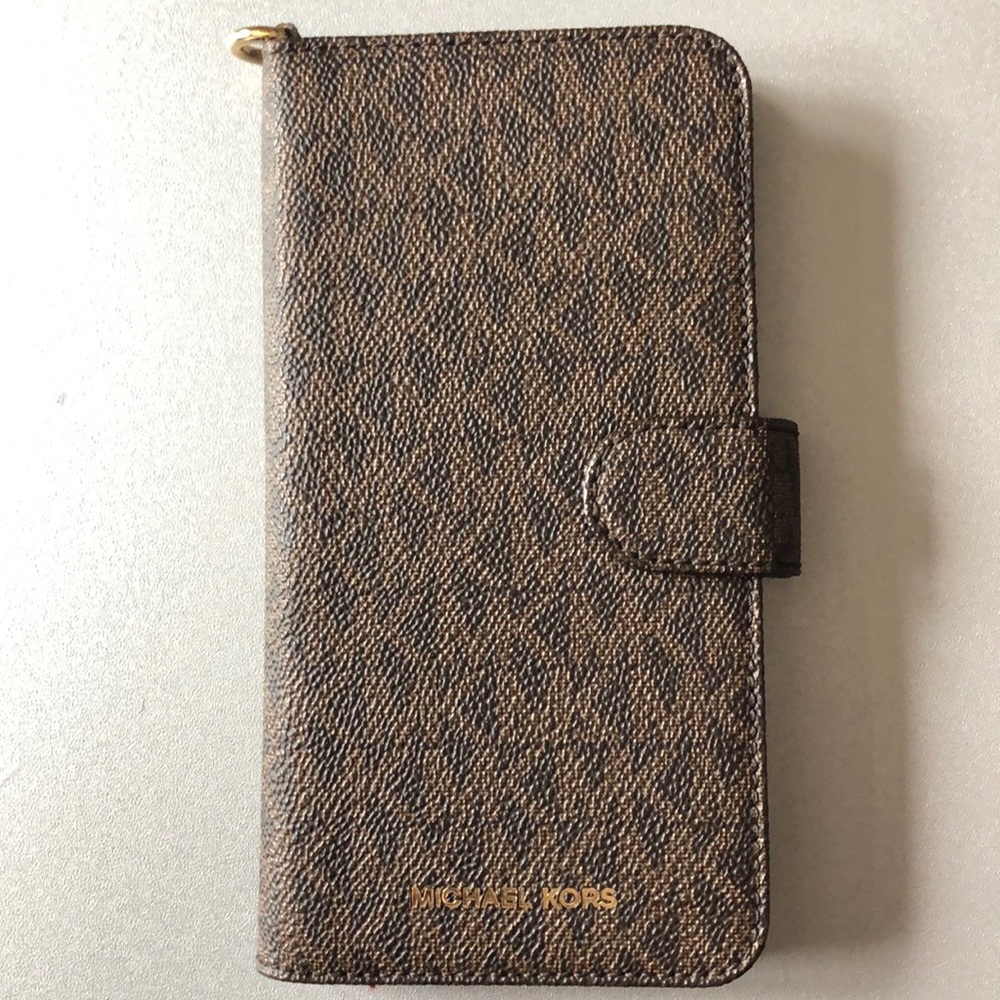 MK Saffiano Leather Folio Case